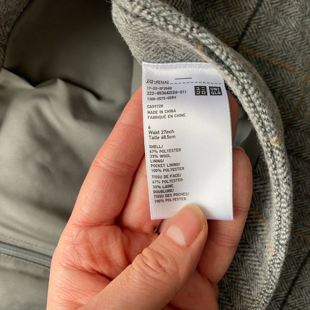 Uniqlo WOOL BLEND MINI SKIRT - Picture 5 of 9
